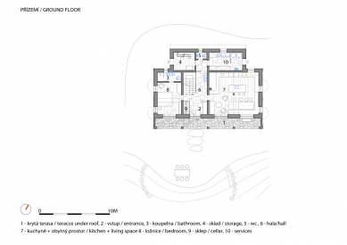 Adolfka - Půdorys přízemí - foto: AlArchitects