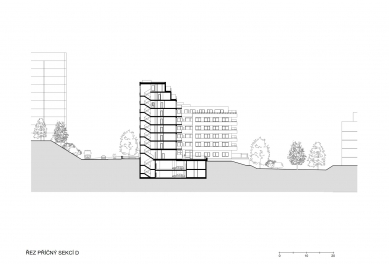 Residential complex Bohdalecké Kvartero - <translation>Příčný řez</translation>