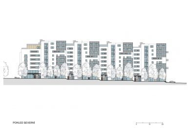 Residential complex Bohdalecké Kvartero - Northeast view