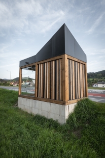 Autobusové zastávky Prostřední Bečva - foto: henkai architekti