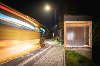 Autobusové zastávky Prostřední Bečva - foto: henkai architekti