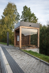 Autobusové zastávky Prostřední Bečva - foto: henkai architekti