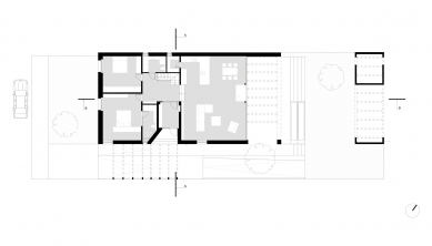 Vila Michalovce - Půdorys přízemí - foto: Atrium Architekti