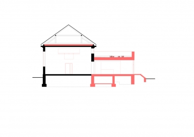 Sokolovna Veverske Kninice - Cross-section - foto: studio New Work