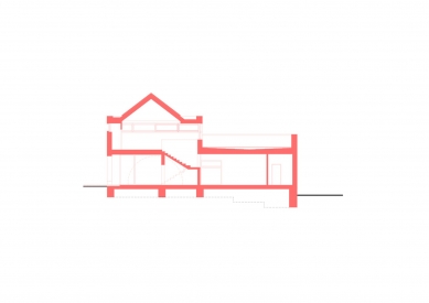 Sokolovna Veverske Kninice - Cross section - foto: studio New Work