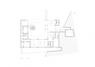 RDO - Půdorys hlavního obytného podlaží - foto: ČECHVALA ARCHITECTS