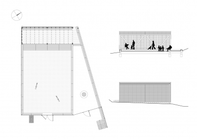 Zázemí přehrady 'U Hráze' a 'U Základny' - Altán U Základny - foto: Prokš Přikryl architekti