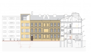 Construction and Reconstruction of the Faculty of Philosophy of the University of Hradec Králové - South view