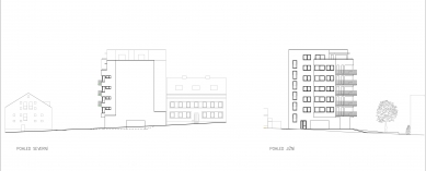 Rezidenční komplex Starý pivovar - Pohled jižní a severní