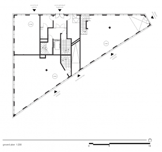 40 Housing Units - Půdorys přízemí - foto: LAN Architecture