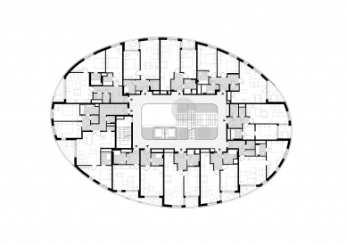 Rezidence Oliva - Oliva - půdorys typického podlaží