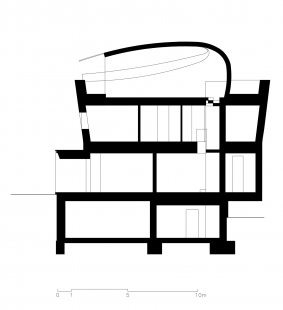 Rodinný dům v Košířích - Řez - foto: Fránek Architects