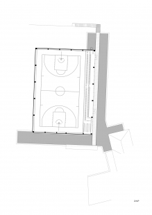 Gym ZŠ Drahotuše - Floor plan 2nd floor - foto: Studio PAB