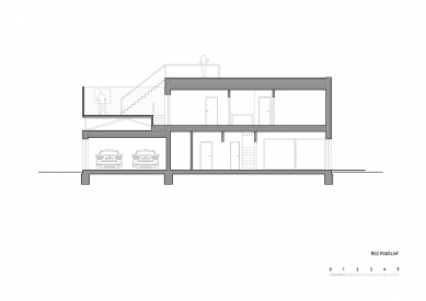 Dům se saunou na střeše - Řez - foto: System Recovery Architects