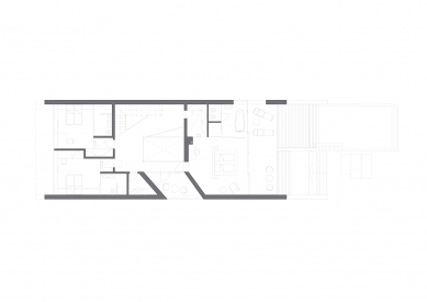 Apartmány v Chorvatsku - Půdorys patra - foto: Fránek Architects