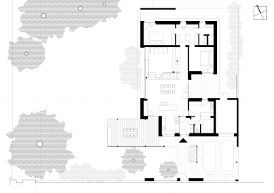 House Among the Pines, Klánovice - Ground Plan 1st Floor