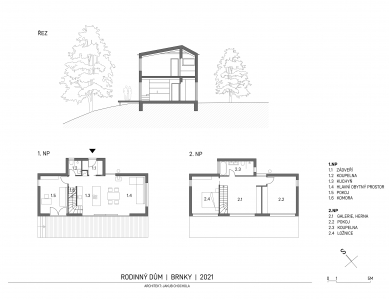 Family house between "Srnky" - <le>Drawings</le>