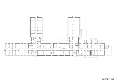 Rekonstrukce provozního objektu Fyziologického a Mikrobiologického ústavu AV ČR - Půdorys 1NP