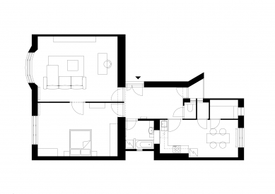 Apartment Letná - Floor plan – original condition