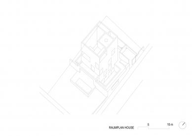 Rodinný dům Raumplan - Axonometrie - foto: Alberto Campo Baeza