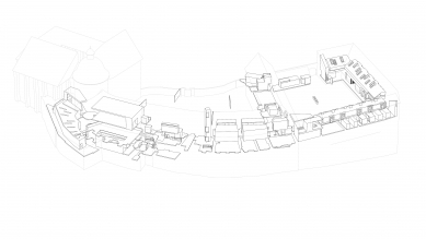 Archdiocesan Museum Olomouc - Schema of inserted elements - foto: HŠH architekti