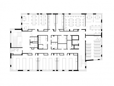Institute of Pharmacy - Půdorys 3.np - foto: Berger+Parkkinen Architekten