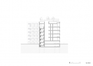 Apartment Building Truhlářská - Cross-section - foto: PRO-STORY