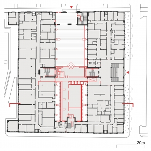 Cerit Science Park II - Půdorys přízemí - foto: knesl kynčl architekti