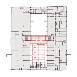 Cerit Science Park II - Půdorys patra - foto: knesl kynčl architekti