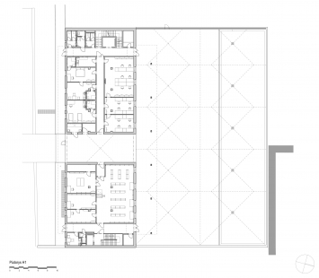 Depository for the Moravian Library - Floor plan 1st floor