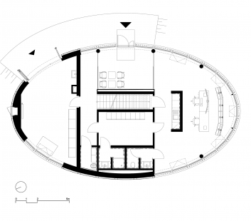 Vstupní pavilon depozitárního areálu NTM - Půdorys 1.np - foto: ARN STUDIO