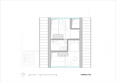 Pine Challet - Půdorys 3.np - foto: LENarchitekti