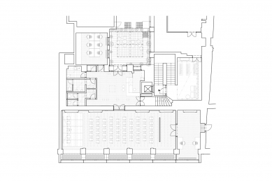 Interiér Presscentrum ČTK - Půdorys - foto: Písek Seyček Architekti