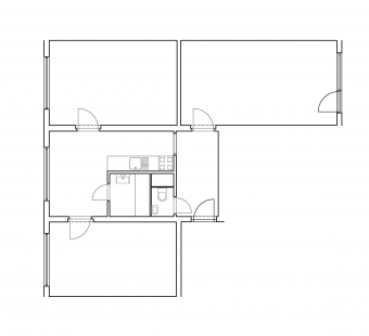 Green Apartment - <translated>P floor plan – original state</translated>