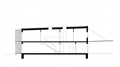 Rodinný dům K3 - Řez - foto: ARCHTEAM