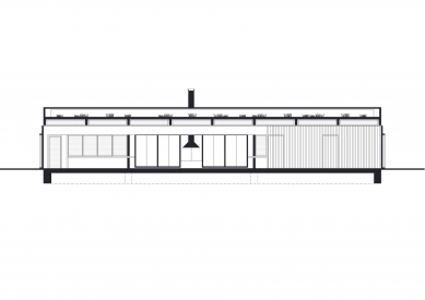 Letní terasa v zoologické zahradě Zlín v Lešné - Podélný řez - foto: Studio New Work 