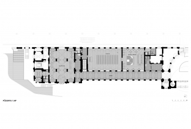 Rekonstrukce severního křídla Fantovy budovy - Půdorys 1.np - foto: Atelier Anta