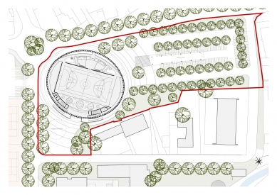 Projekt sportovní haly v Boskovicích - foto: Taller de arquitectura X