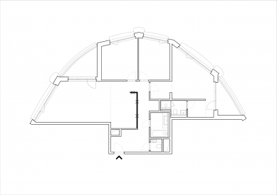 Byt SKP23 - Floor plan – original state