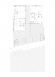 Terasa nad řekou - Půdorys 1.np - foto: STA projektový ateliér