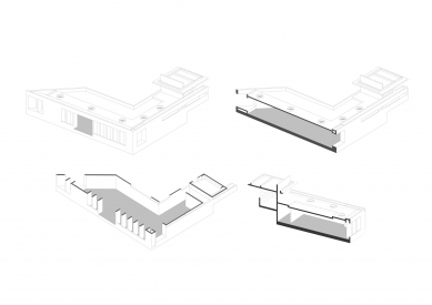 Informační centrum Santería - Axonometrie - foto: Studio ARCZ arquitectura