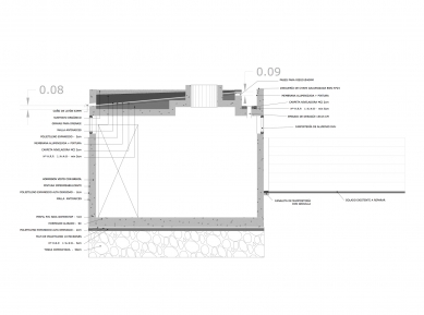 Informační centrum Santería - Řez - foto: Studio ARCZ arquitectura