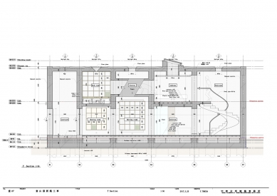 Dům Sako - Podélný řez - foto: Tomoaki Uno Architects