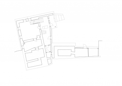 Summer Apartment Malenice - Floor plan 1st floor – original condition