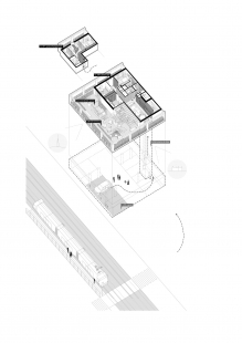 <html>Rooftop apartment</html> - <em>Exploded axonometry</em> - foto: What architects