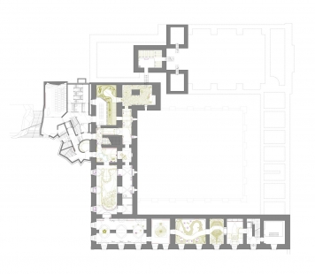 <Krkonš_Museum>Krkonoš Museum</Krkonš_Museum> - Floor plan 1st basement - foto: koucky-arch.cz