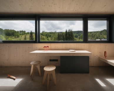 Interior of the show house in Bedřichov - foto: Studio Flusser