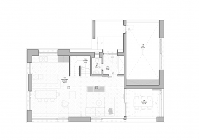 Interior of the show house in Bedřichov - Floor plan 1st floor - foto: Codein Architects