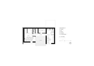 Weekend houses Jizera Mountains - Floor plan 1st floor - foto: Prodesi/Domesi