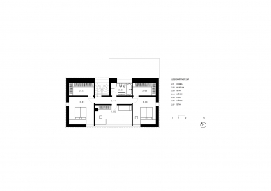 Weekend houses Jizera Mountains - Floor plan 2nd floor - foto: Prodesi/Domesi